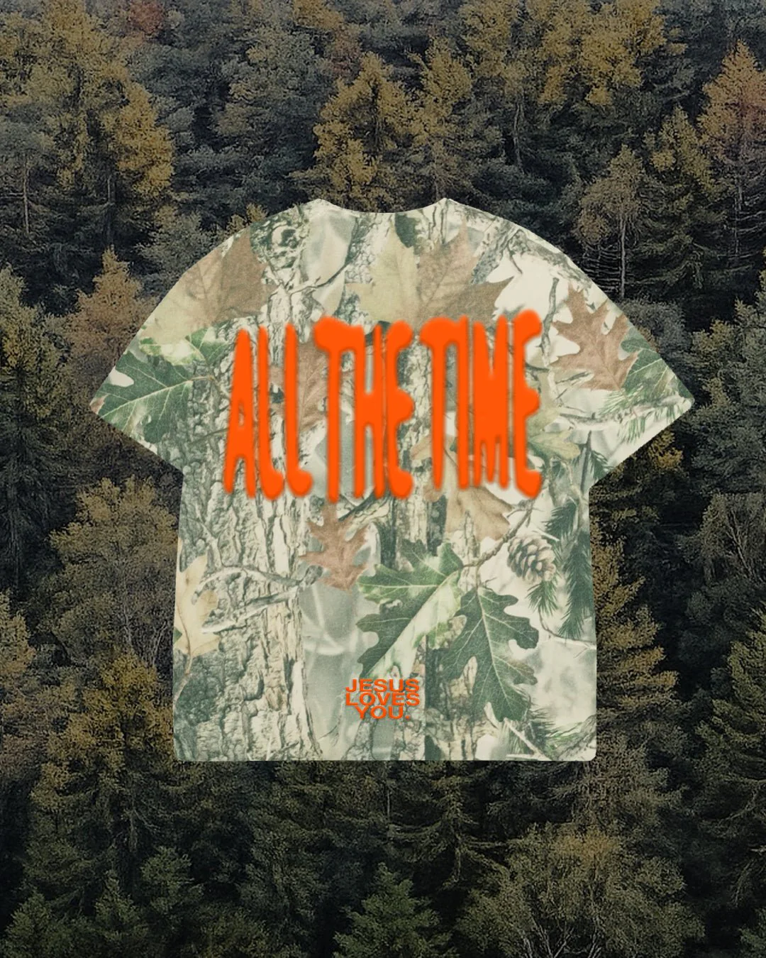 LMTD || Heavyweight "God Is Good" Puff Print Camo Tee || Oversized - Image 3